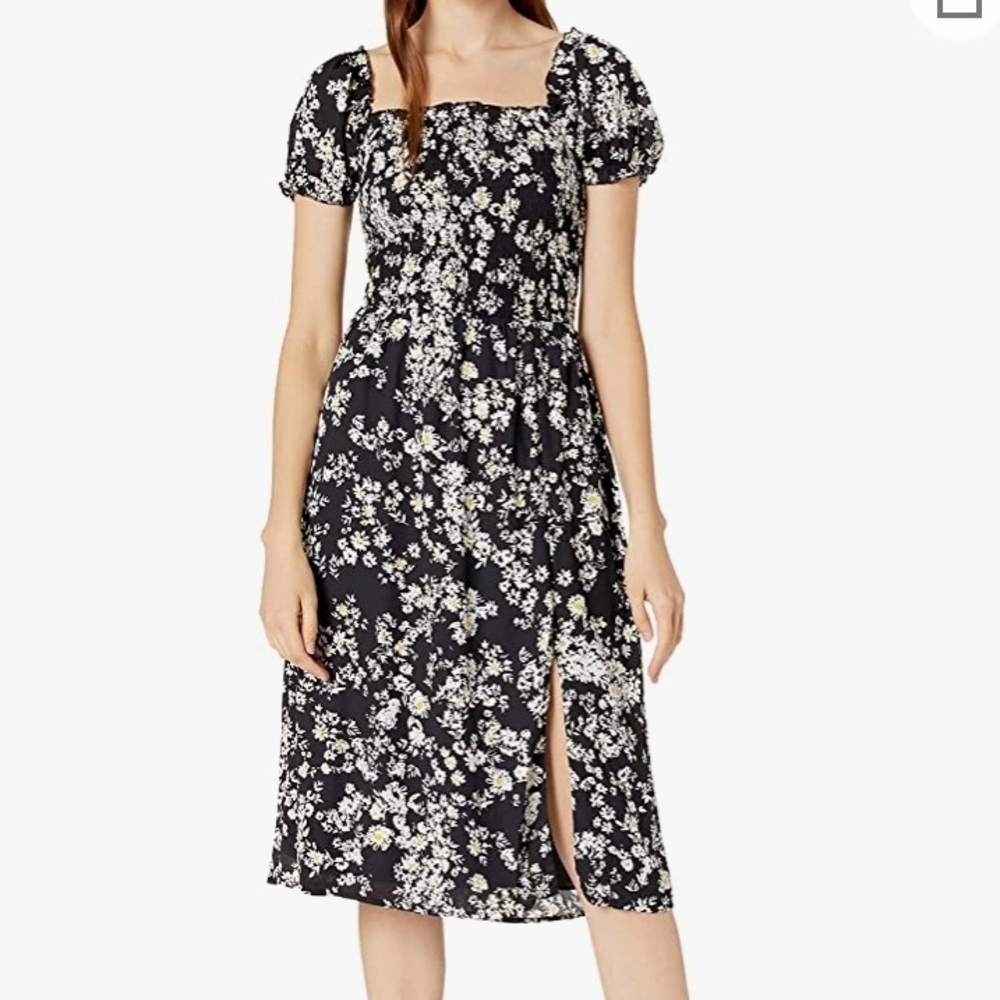 4SI3NNA “Camden” Floral Midi Dress